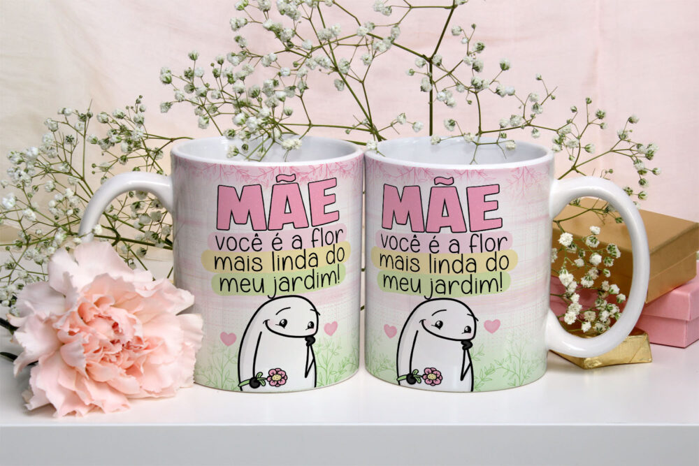 Caneca de Cerâmica Personalizada 325ml Flork Mães 07