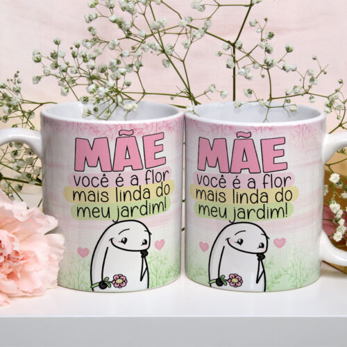 Caneca de Cerâmica Personalizada 325ml Flork Mães 07