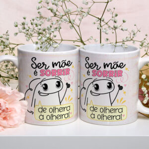 Caneca de Cerâmica Personalizada 325ml Flork Mães 08