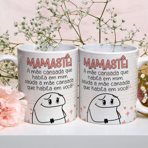 Caneca de Cerâmica Personalizada 325ml Flork Mães 09