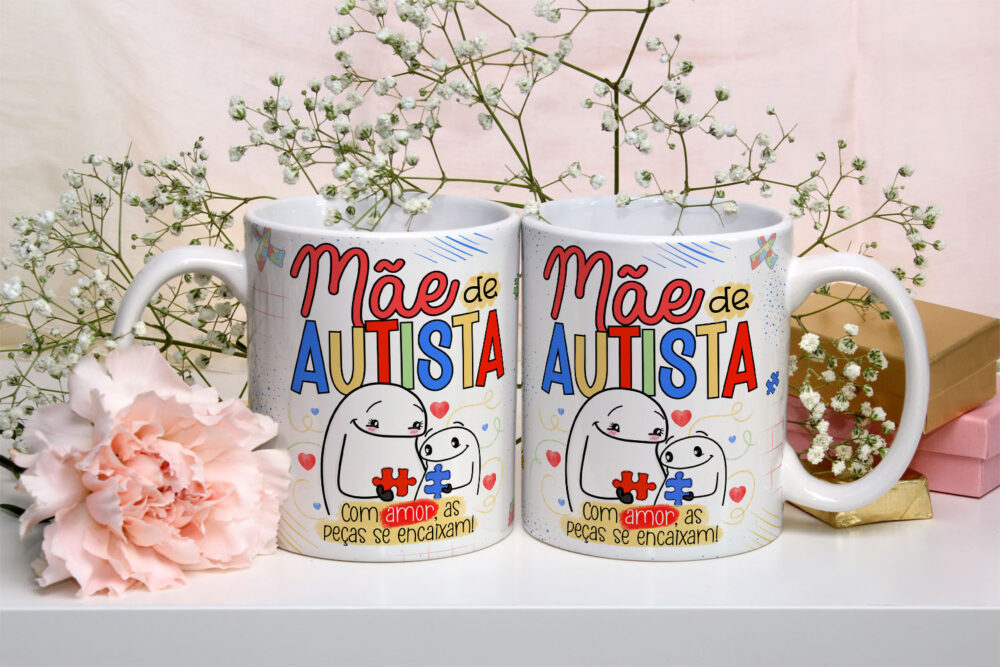Caneca de Cerâmica Personalizada 325ml Flork Mães 10