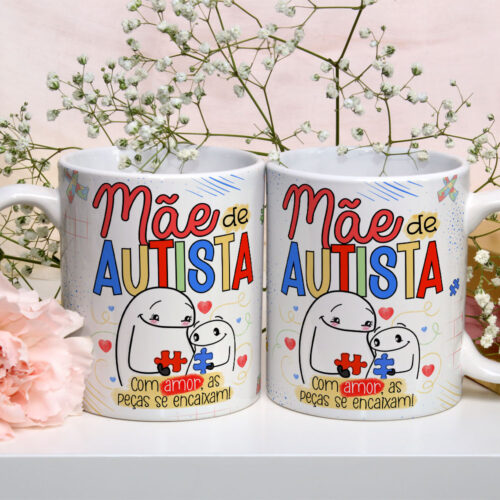 Caneca de Cerâmica Personalizada 325ml Flork Mães 10