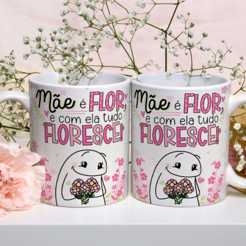 Caneca de Cerâmica Personalizada 325ml Flork Mães 11
