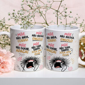 Caneca de Cerâmica Personalizada 325ml Flork Mães 12