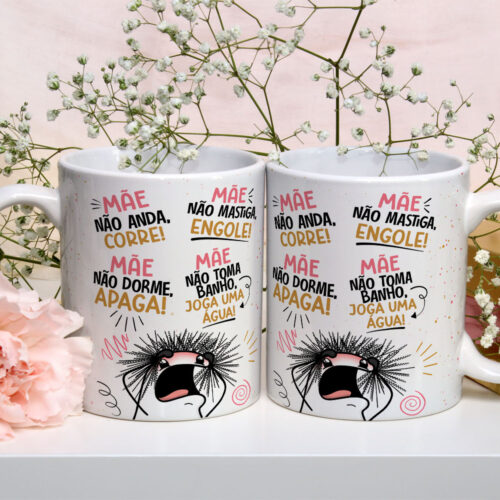 Caneca de Cerâmica Personalizada 325ml Flork Mães 12