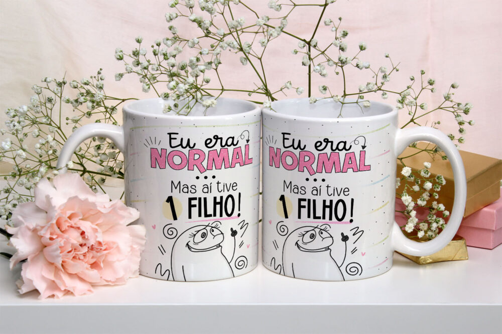 Caneca de Cerâmica Personalizada 325ml Flork Mães 13