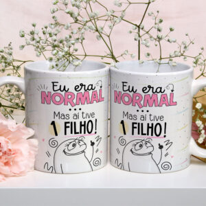 Caneca de Cerâmica Personalizada 325ml Flork Mães 13