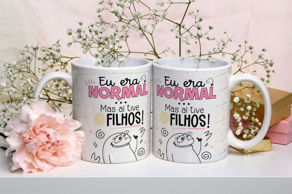 Caneca de Cerâmica Personalizada 325ml Flork Mães 14