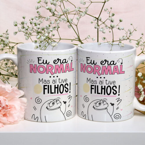 Caneca de Cerâmica Personalizada 325ml Flork Mães 14