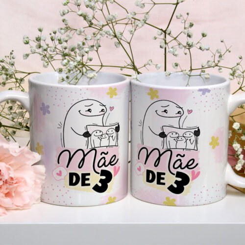 Caneca de Cerâmica Personalizada 325ml Flork Mães 16