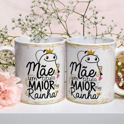 Caneca de Cerâmica Personalizada 325ml Flork Mães 17