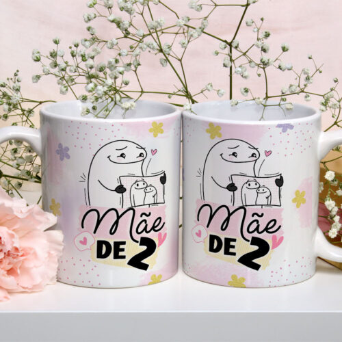 Caneca de Cerâmica Personalizada 325ml Flork Mães 19