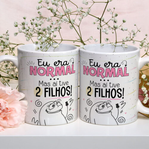 Caneca de Cerâmica Personalizada 325ml Flork Mães 21