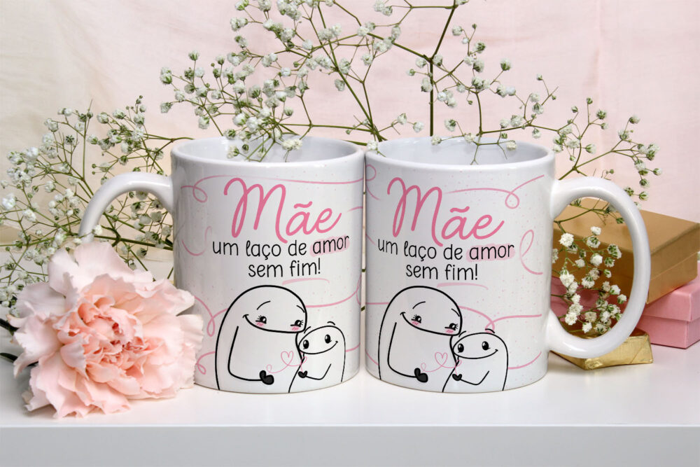 Caneca de Cerâmica Personalizada 325ml Flork Mães 22