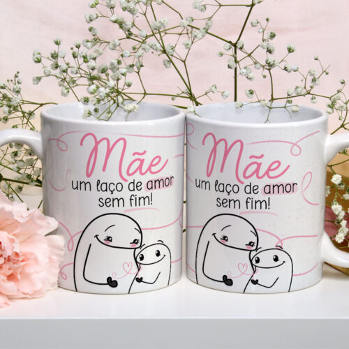 Caneca de Cerâmica Personalizada 325ml Flork Mães 22