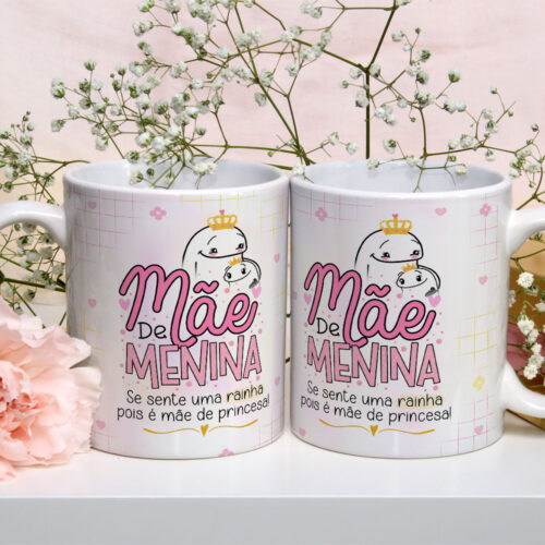 Caneca de Cerâmica Personalizada 325ml Flork Mães 23