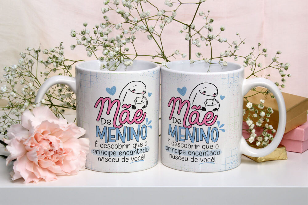 Caneca de Cerâmica Personalizada 325ml Flork Mães 25