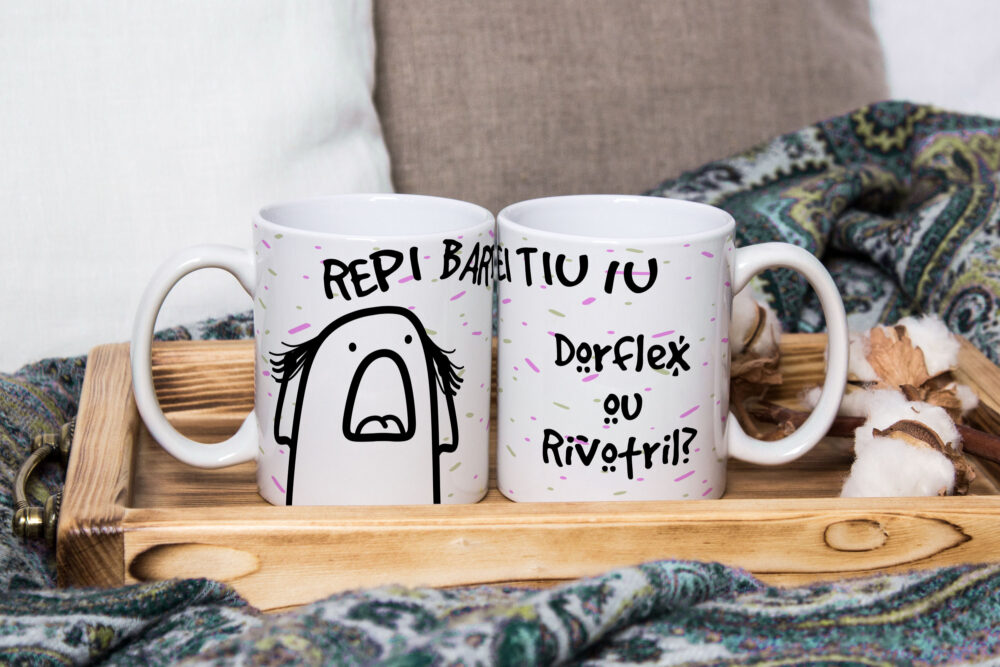 Caneca de Cerâmica Personalizada 325ml Flork Parabéns 05