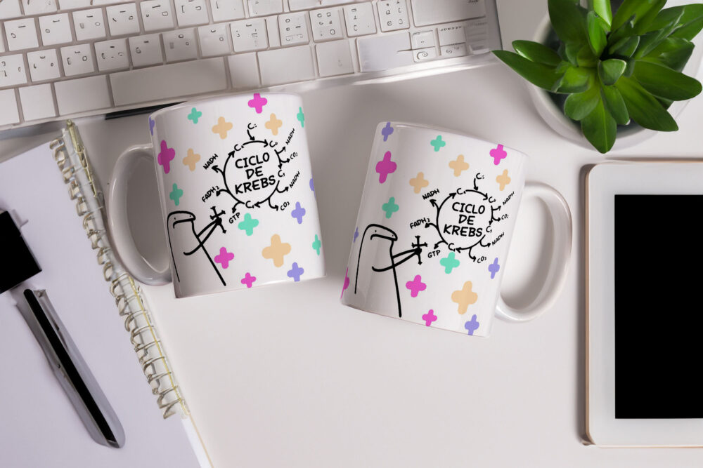 Caneca de Cerâmica Personalizada 325ml Flork Profissões 02