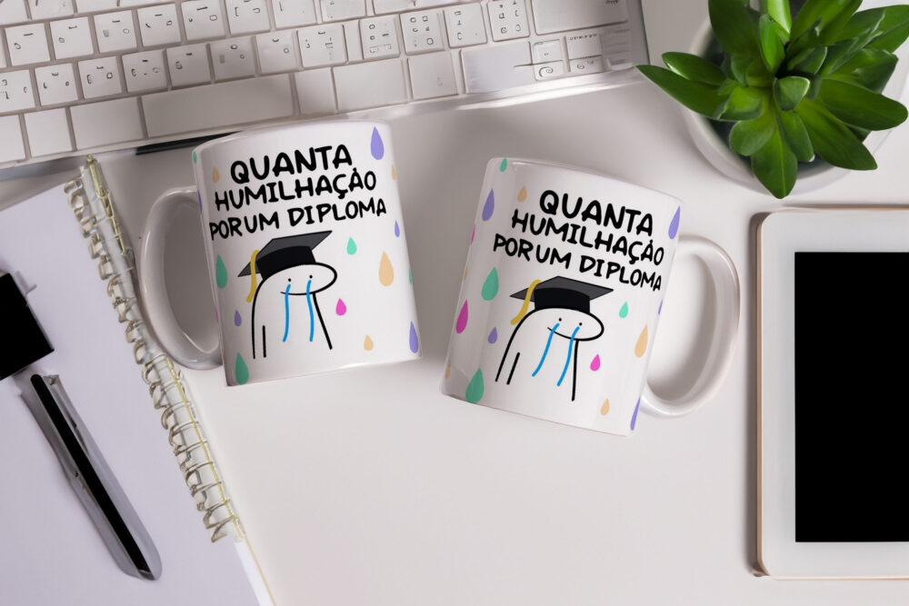 Caneca de Cerâmica Personalizada 325ml Flork Profissões 03