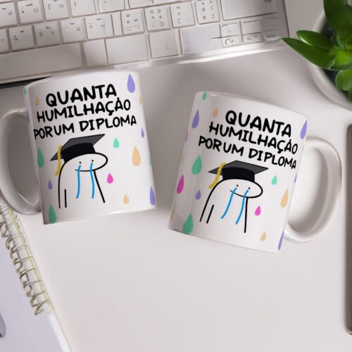 Caneca de Cerâmica Personalizada 325ml Flork Profissões 03