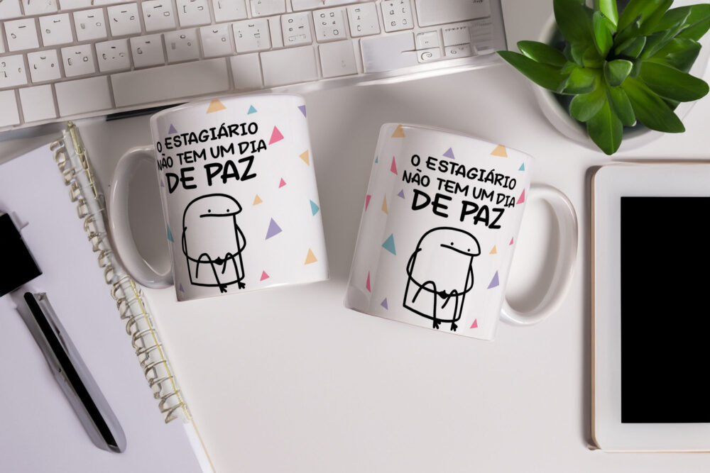 Caneca de Cerâmica Personalizada 325ml Flork Profissões 05
