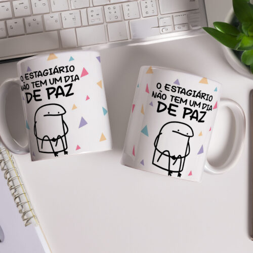 Caneca de Cerâmica Personalizada 325ml Flork Profissões 05
