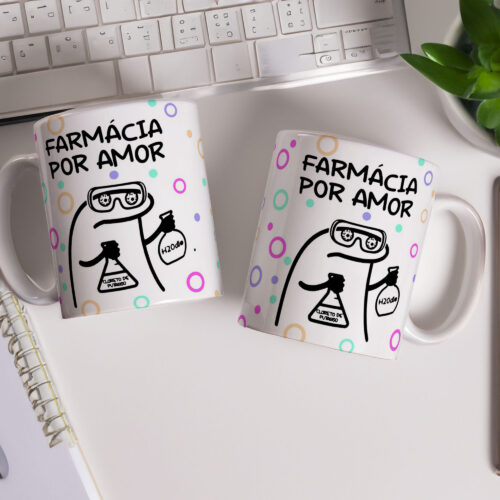 Caneca de Cerâmica Personalizada 325ml Flork Profissões 07
