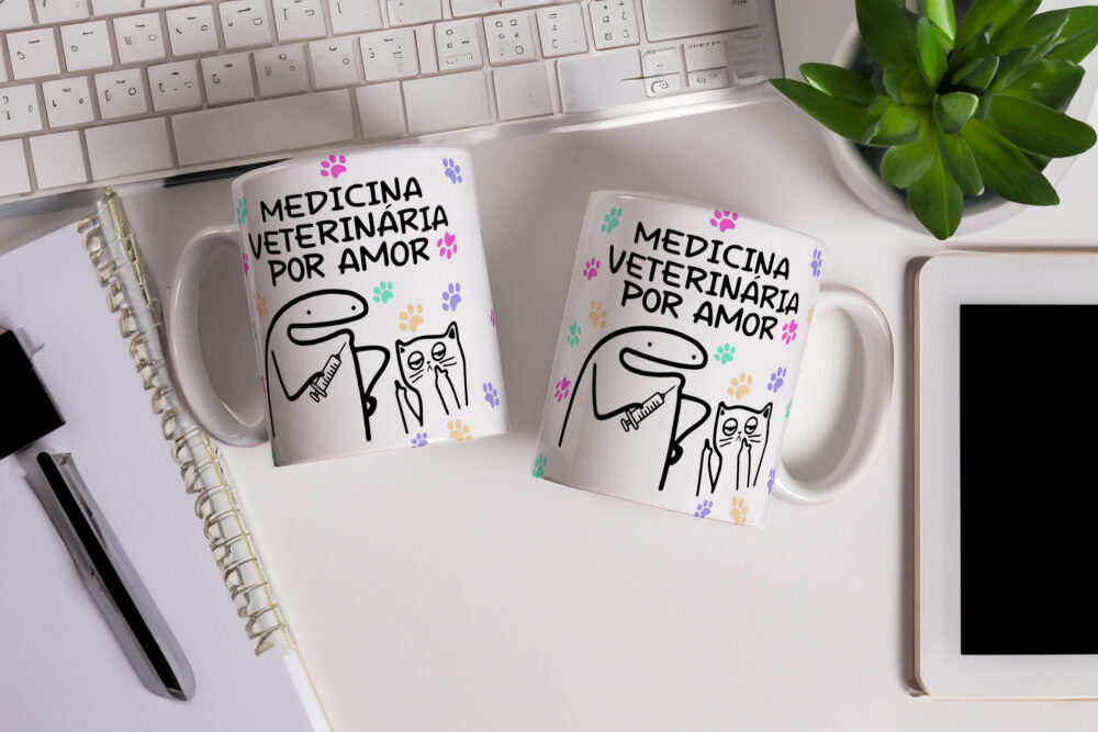 Caneca de Cerâmica Personalizada 325ml Flork Profissões 09