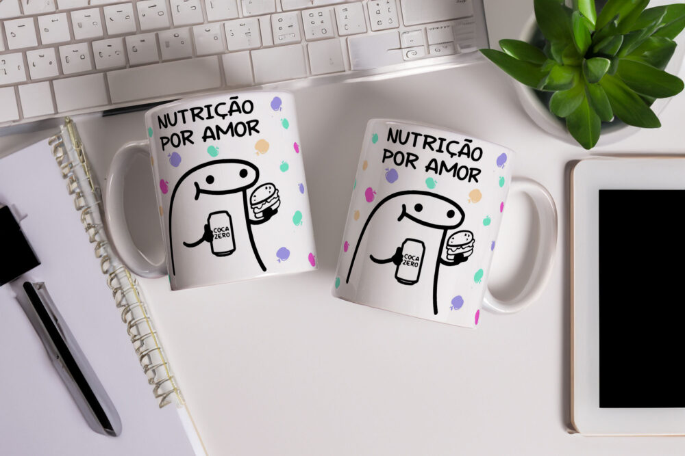 Caneca de Cerâmica Personalizada 325ml Flork Profissões 10