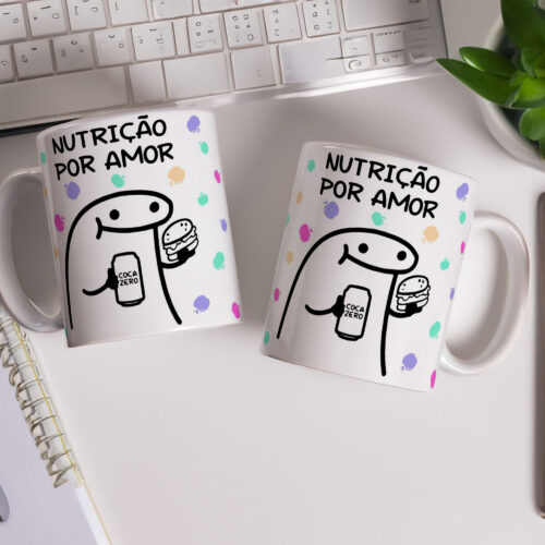 Caneca de Cerâmica Personalizada 325ml Flork Profissões 10