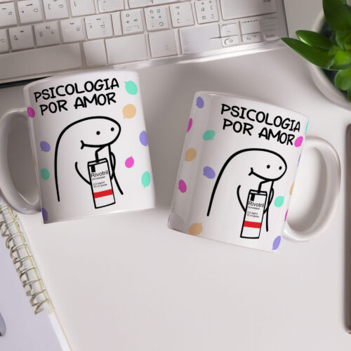 Caneca de Cerâmica Personalizada 325ml Flork Profissões 12