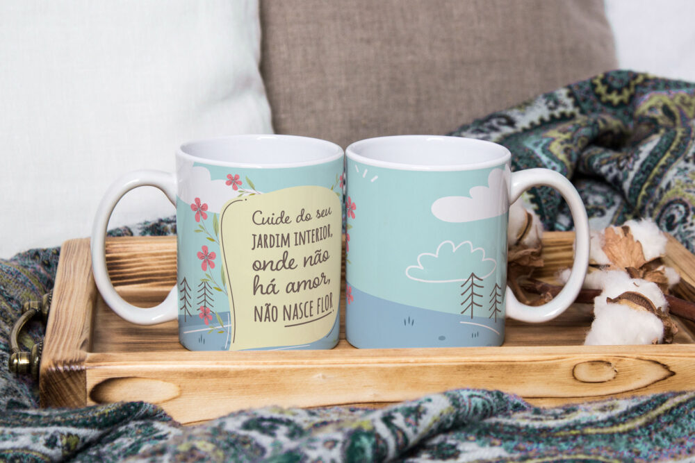 Caneca de Cerâmica 325ml Frases Motivacionais 01