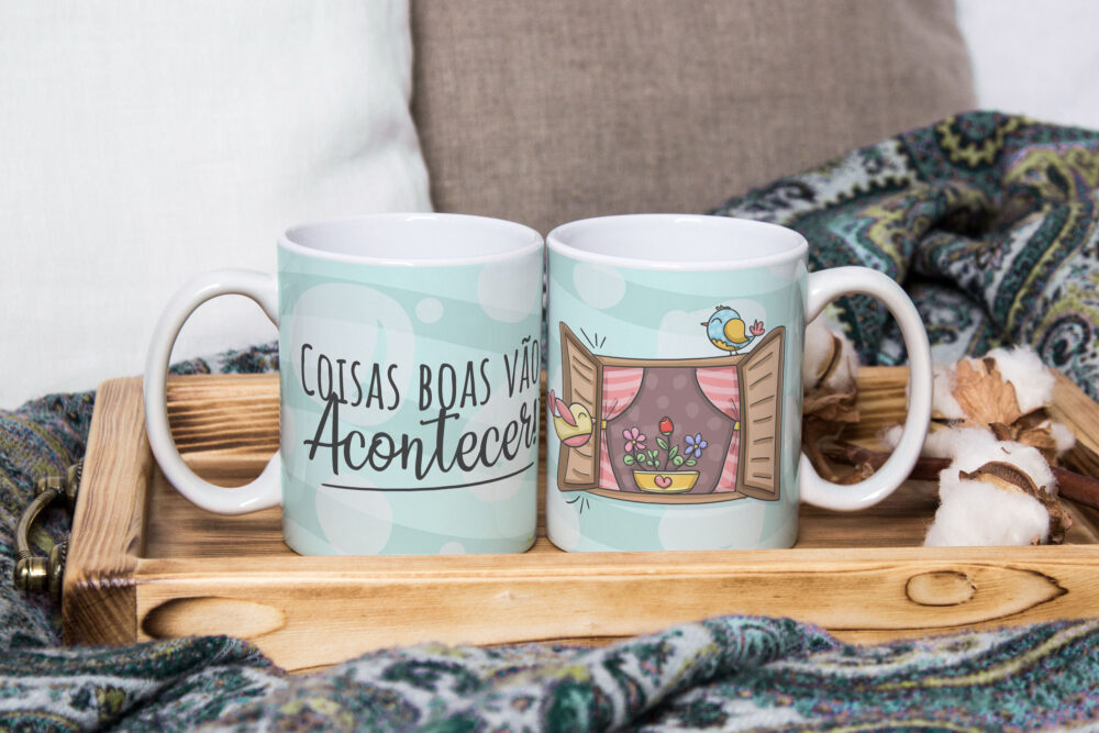 Caneca de Cerâmica 325ml Frases Motivacionais 02