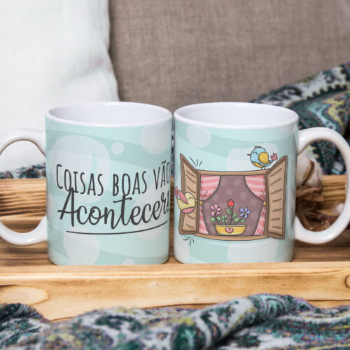 Caneca de Cerâmica 325ml Frases Motivacionais 02