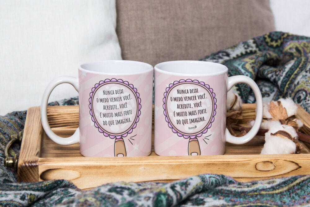 Caneca de Cerâmica 325ml Frases Motivacionais 08