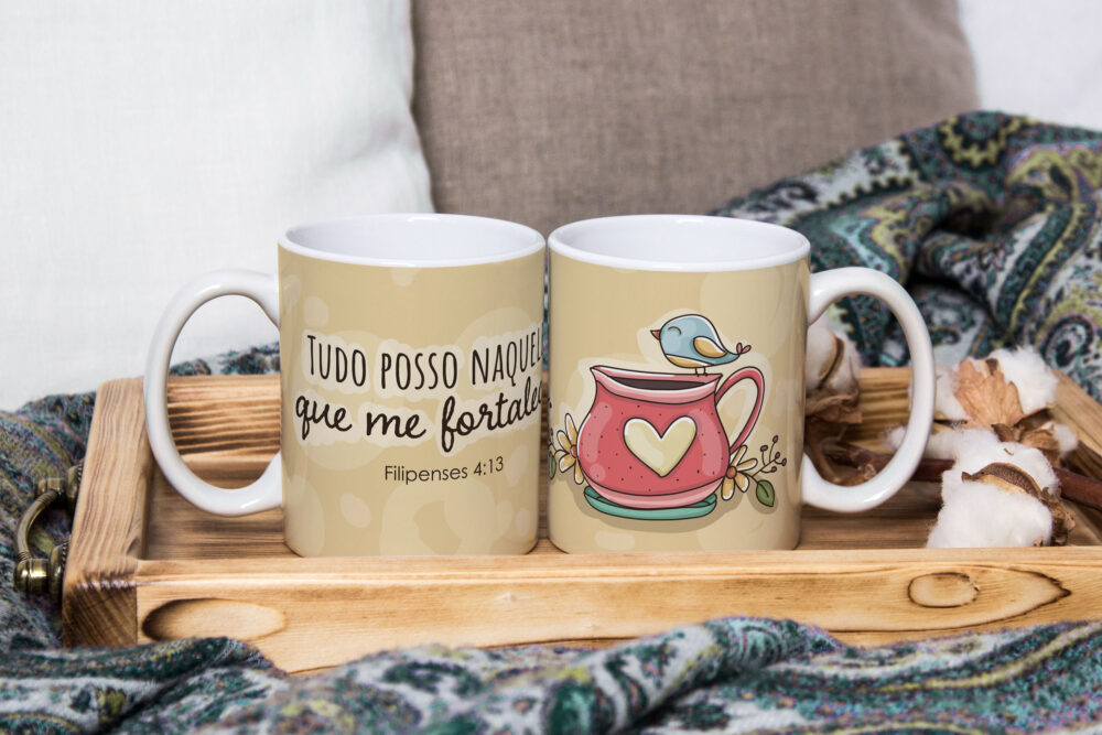 Caneca de Cerâmica 325ml Frases Motivacionais 11