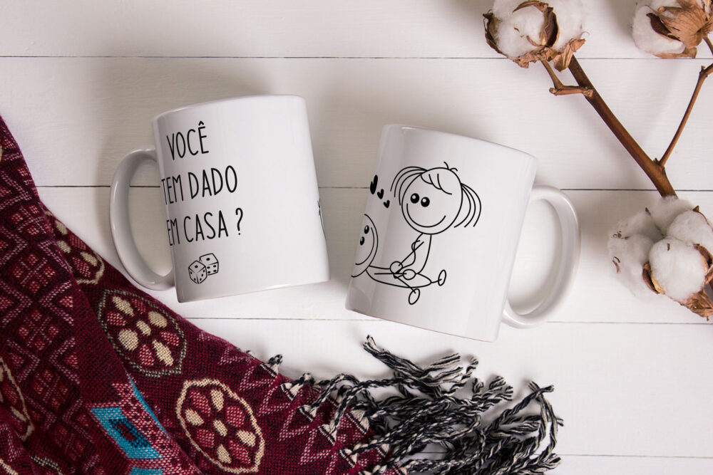 Caneca de Cerâmica 325ml Kama Sutra Chibis 01