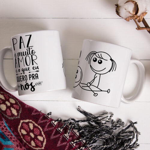 Caneca de Cerâmica 325ml Kama Sutra Chibis 05