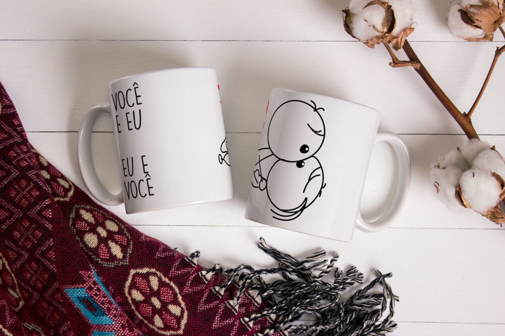 Caneca de Cerâmica 325ml Kama Sutra Chibis 06