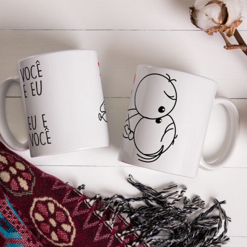 Caneca de Cerâmica 325ml Kama Sutra Chibis 06
