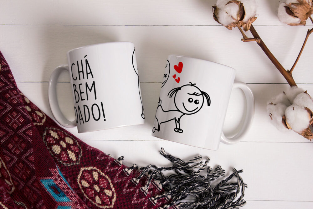 Caneca de Cerâmica 325ml Kama Sutra Chibis 07