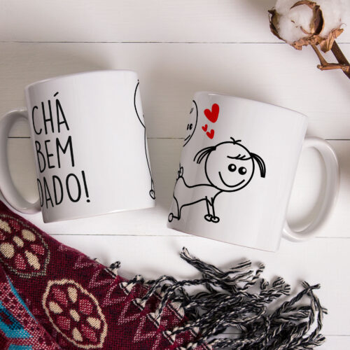 Caneca de Cerâmica 325ml Kama Sutra Chibis 07