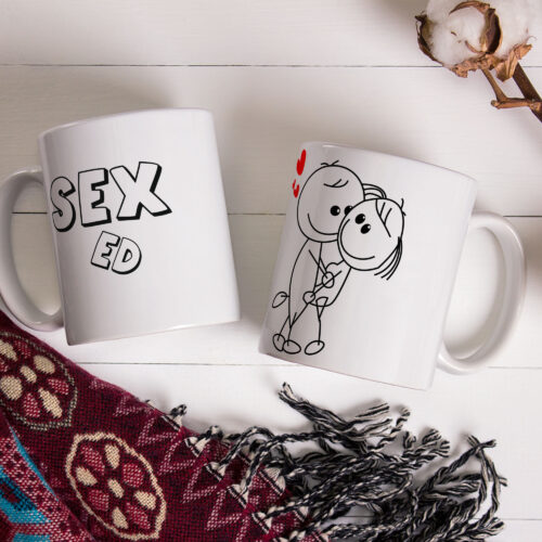 Caneca de Cerâmica 325ml Kama Sutra Chibis 08