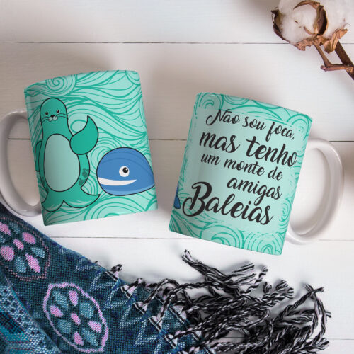 Caneca de Cerâmica 325ml Foca Focada 03