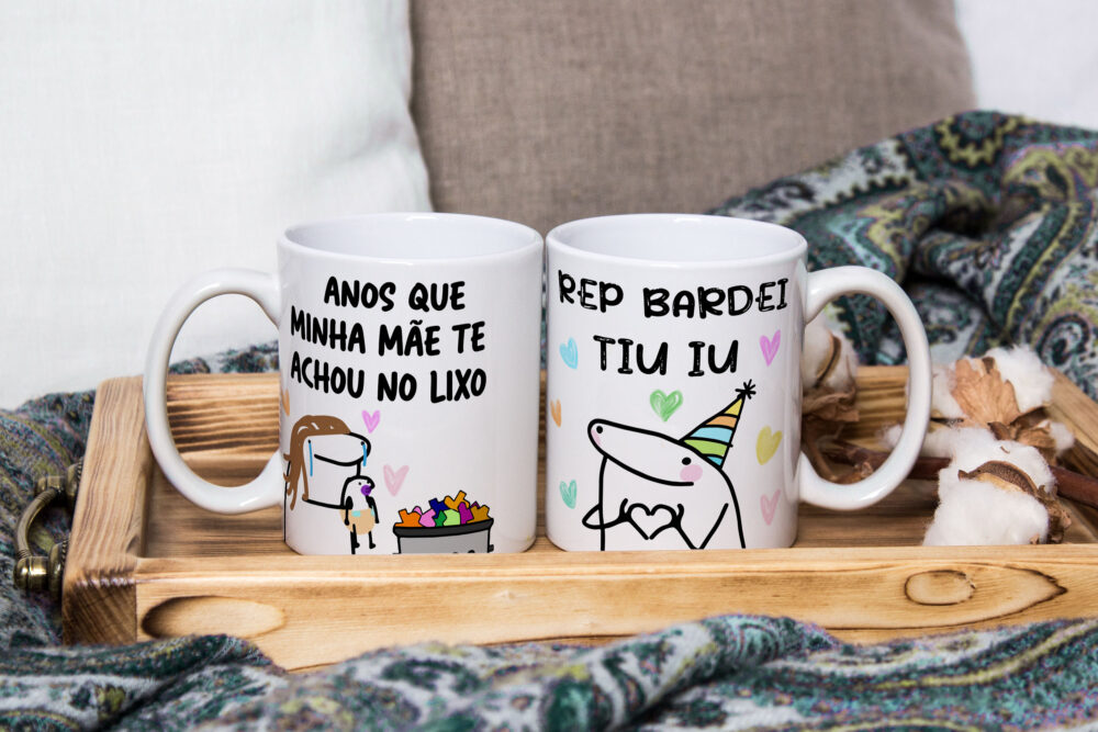Caneca Personalizada 325ml Meme Flork Frase Engraçada 34