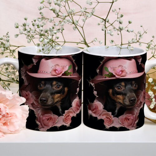 Caneca de Cerâmica 325ml Gatos e Dogs 3D 04