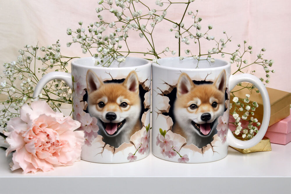 Caneca de Cerâmica 325ml Gatos e Dogs 3D 10