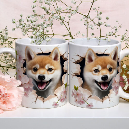 Caneca de Cerâmica 325ml Gatos e Dogs 3D 10