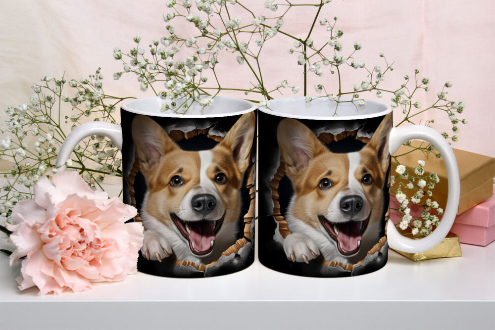 Caneca de Cerâmica 325ml Gatos e Dogs 3D 11